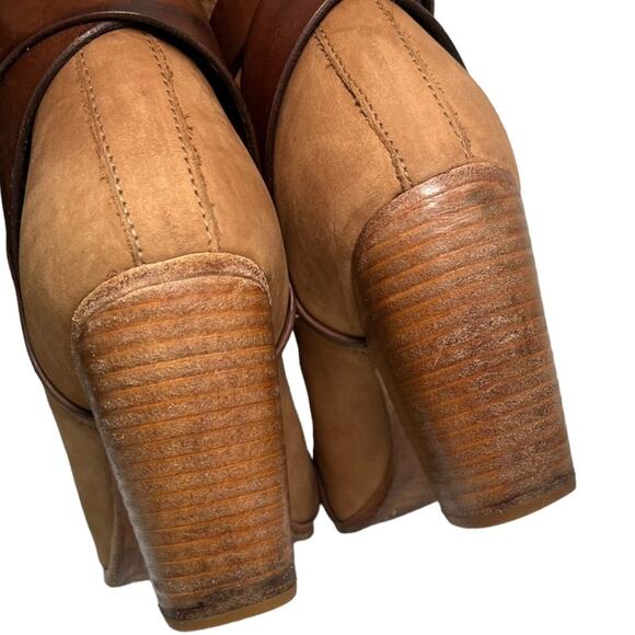 Rag & Bone Kinsey Booties Boots Leather 37.5 7.5 Brown - Picture 8 of 14